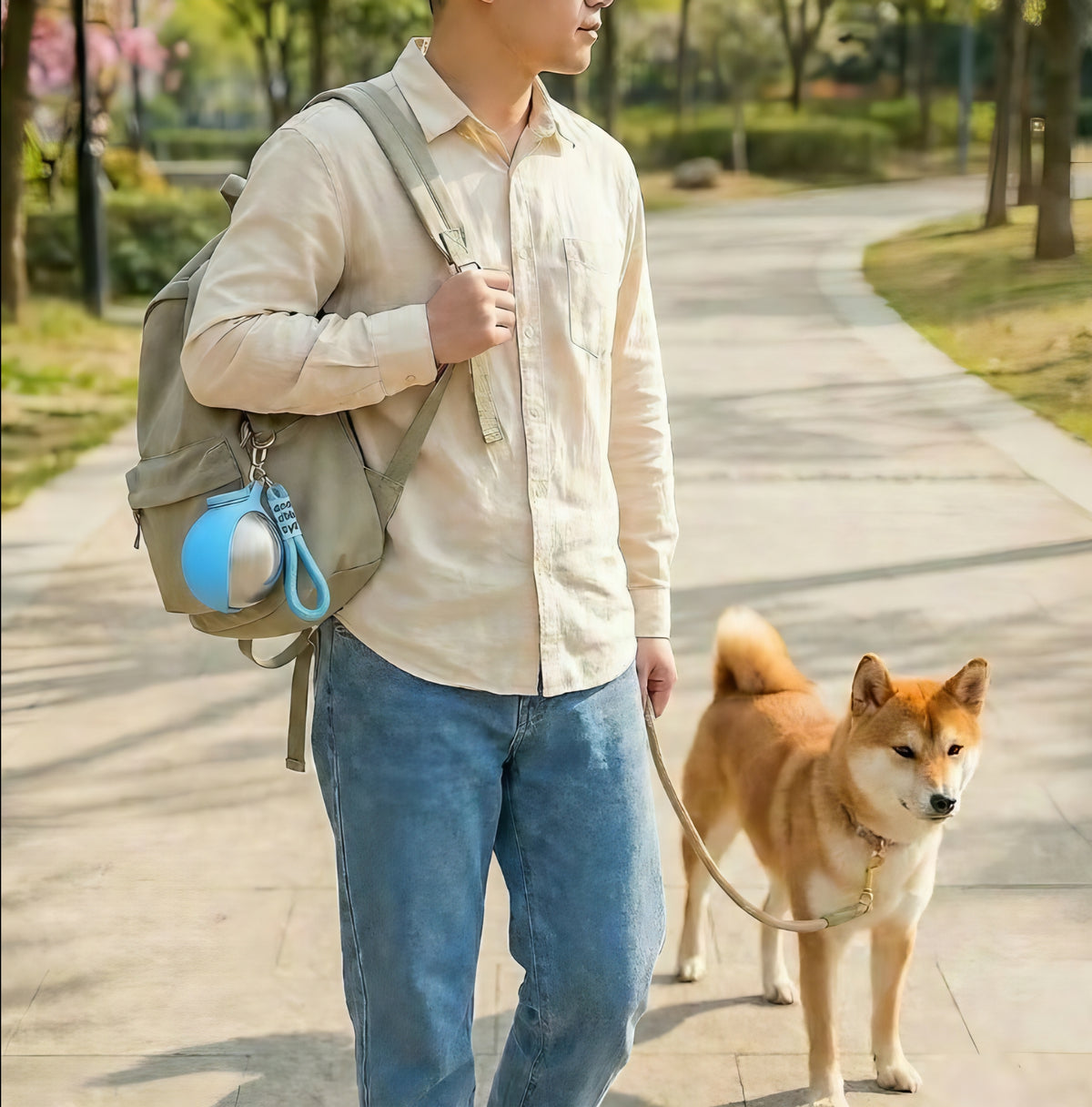2-in-1 Portable Dog Water Bottle