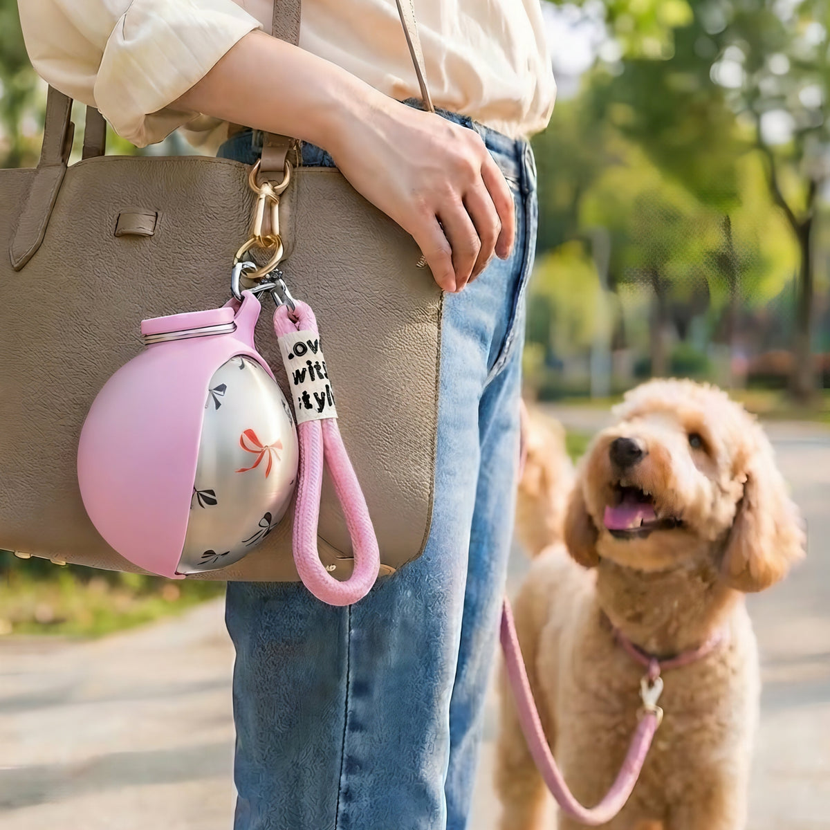 2-in-1 Portable Dog Water Bottle