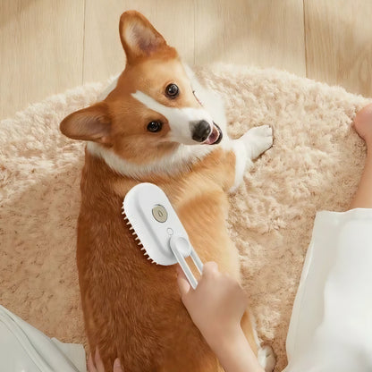 3-in-1 Steam Pet Grooming Brush