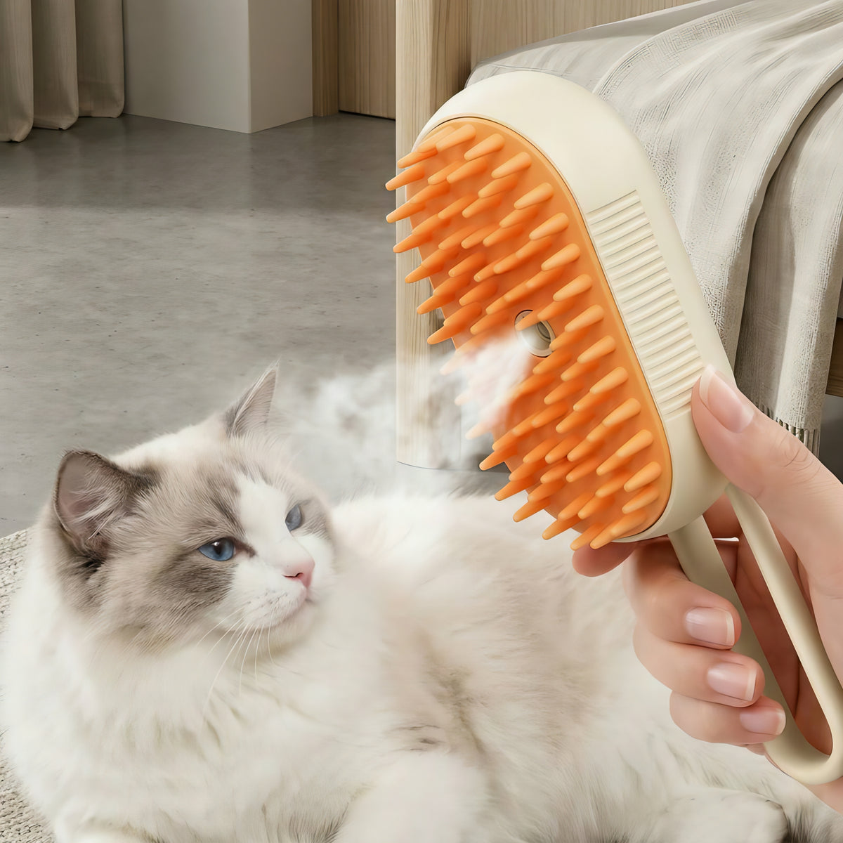 3-in-1 Steam Pet Grooming Brush
