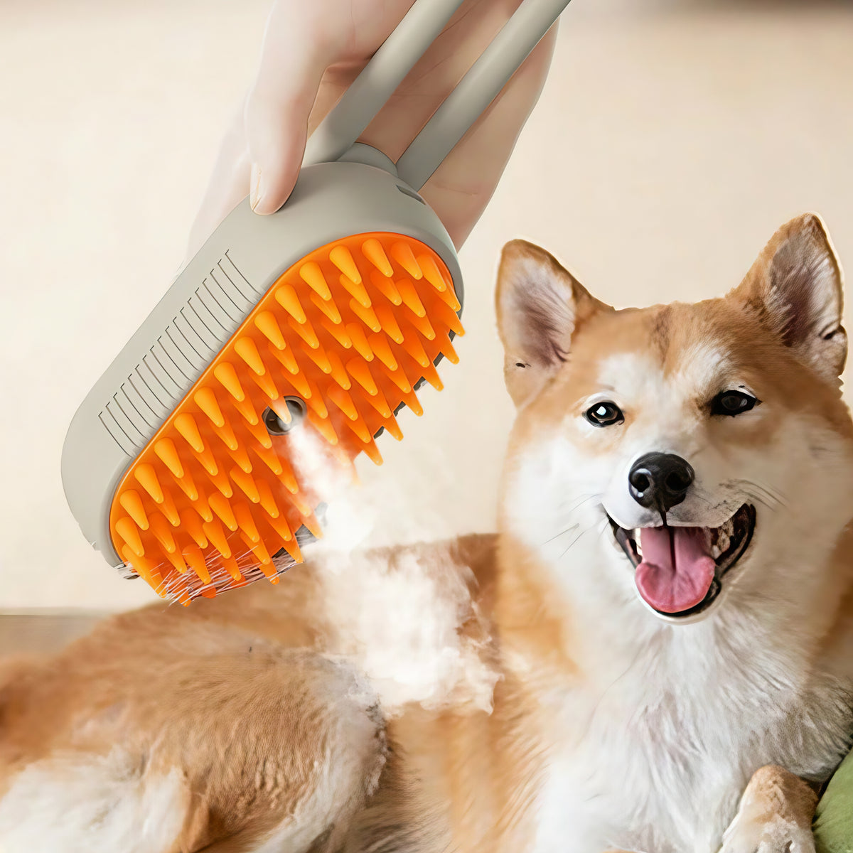 3-in-1 Steam Pet Grooming Brush