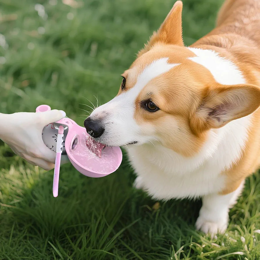 2-in-1 Portable Dog Water Bottle