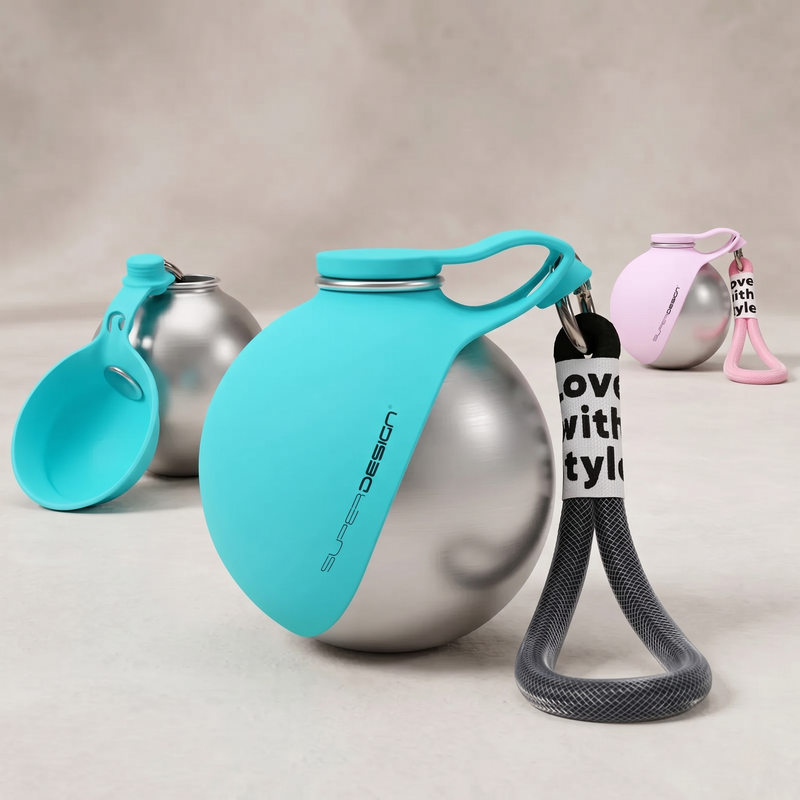 2-in-1 Portable Dog Water Bottle